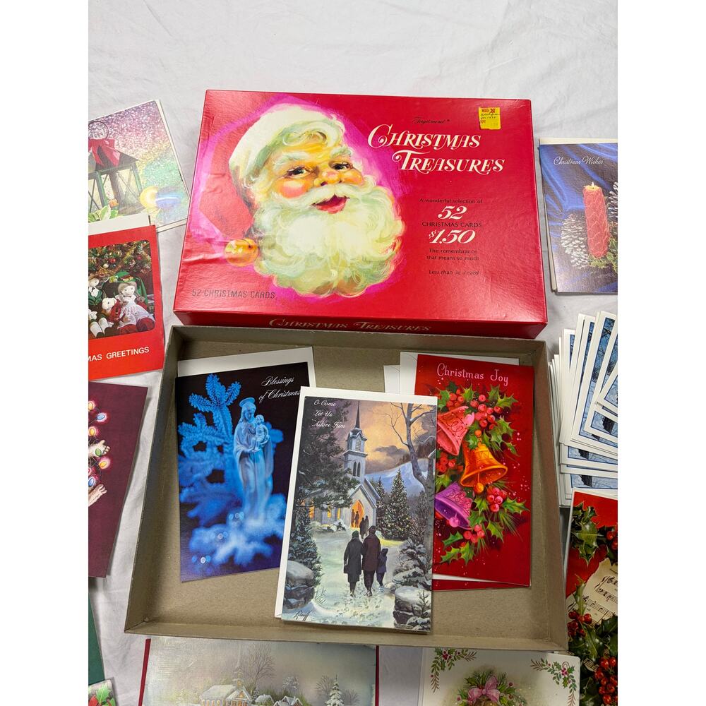 VTG Lot of 30 Christmas cards. 1960s-1980s. Unused. MCM, holiday. vintage - Picture 4 of 5